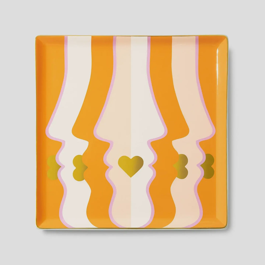 Octaevo Beso Ceramic Tray - Orange