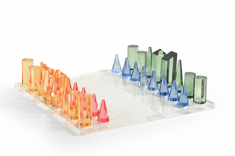 Acrylic Multi Color Chess Set