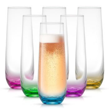 Colored Champagne Glasses