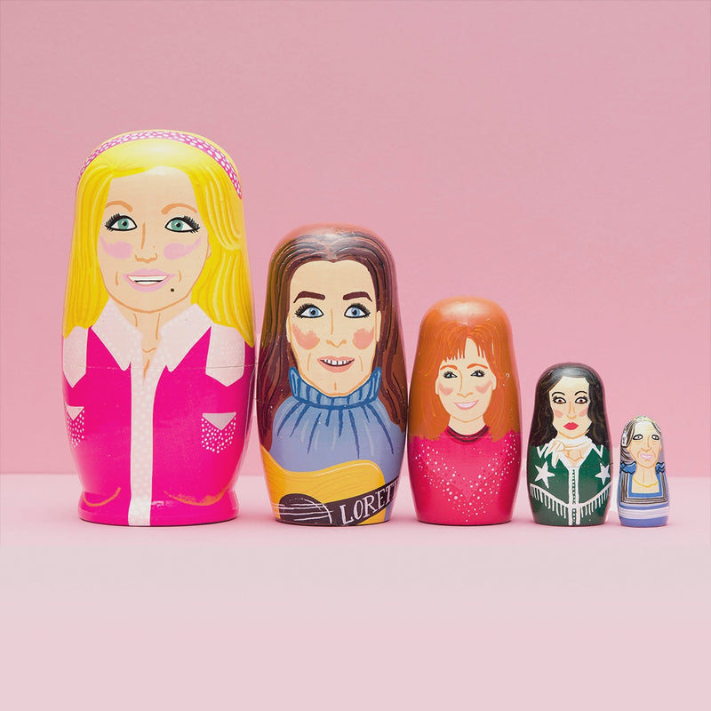 Women Of Country Wooden Nesting Doll Set