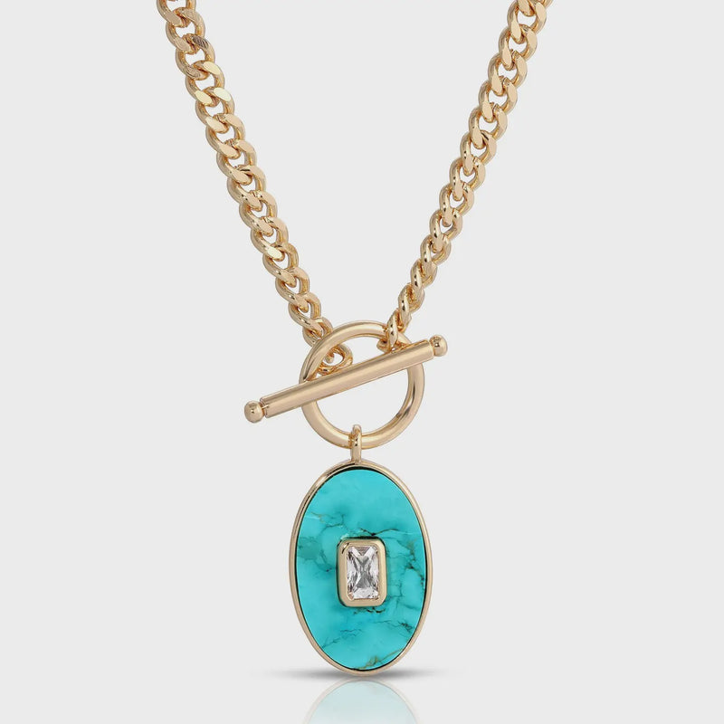 Juno Pendant Necklace - Turquoise