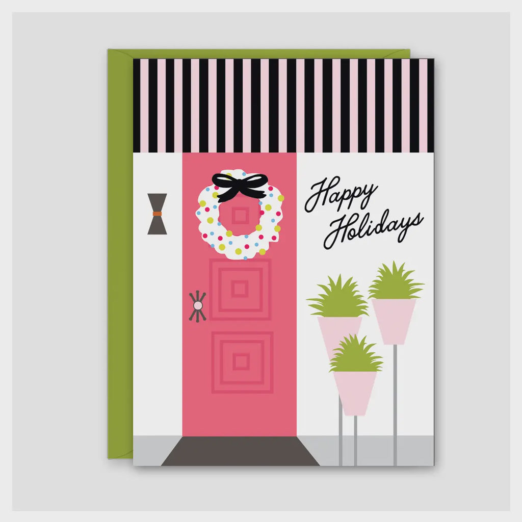 Pink Door Holiday Card