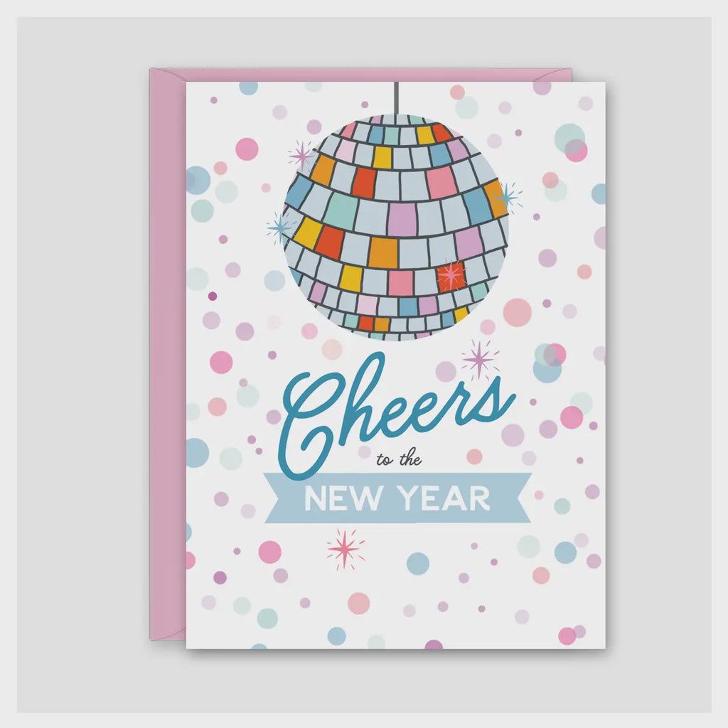 New Year Disco Ball Card