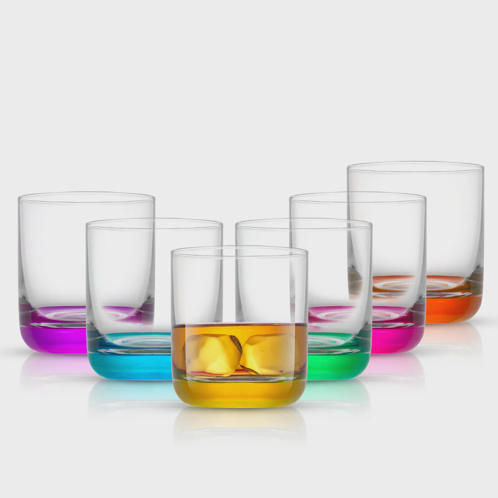 Colored Whiskey Tumbler Glasses