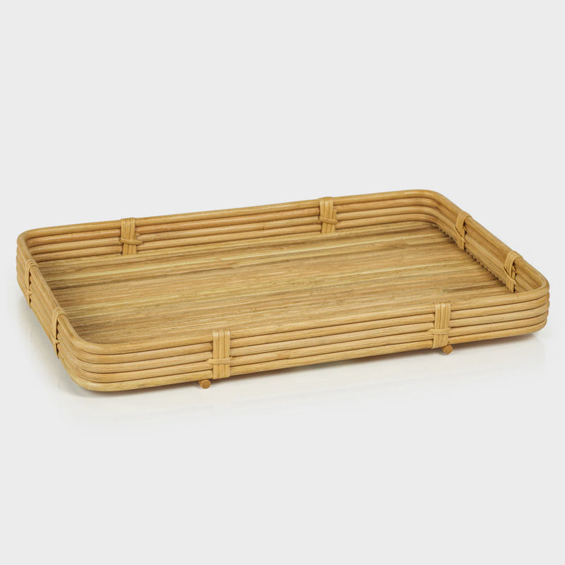 Avalon Rattan Serving Tray - Natural - Rectangular