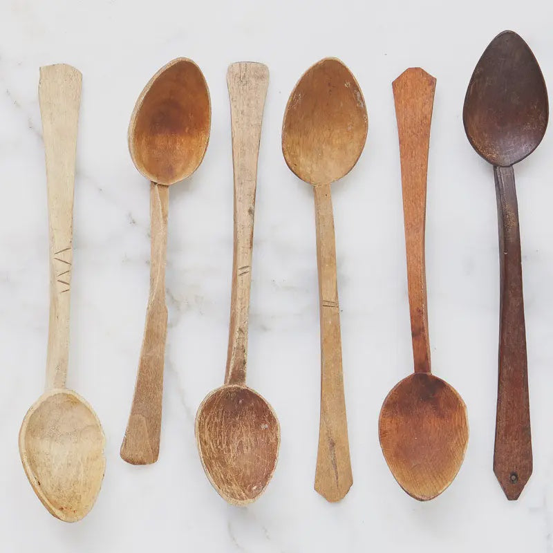 Found Wooden Spoon - Set of 6