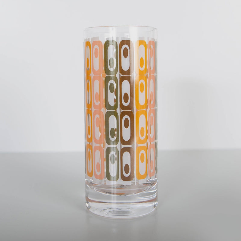 Vintage Tiki Mid Century Modern Highball Tall Cocktail Glass