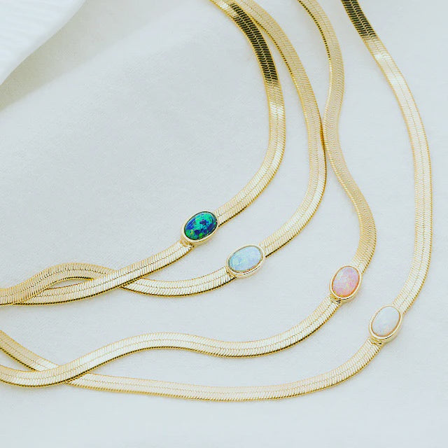 Opal Snake Chain