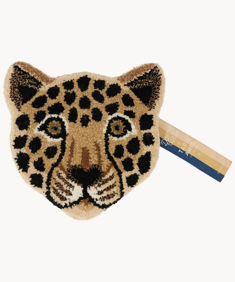 Loony Leopard Head Rug