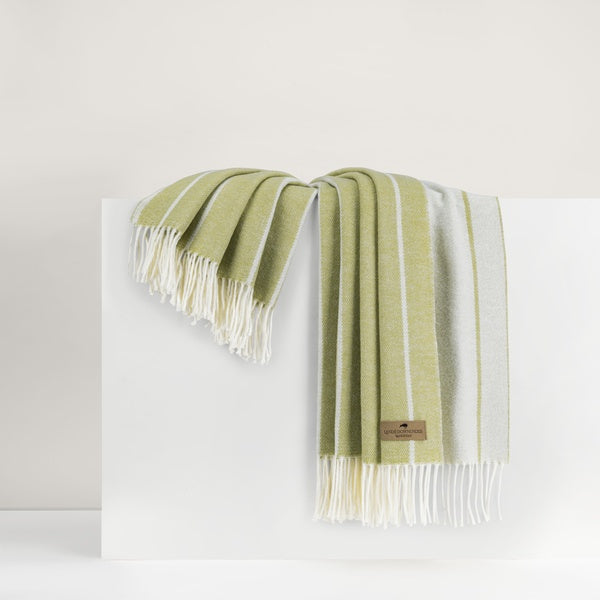 Lemongrass Fiji Stripe Throw - 51" W x 67" L