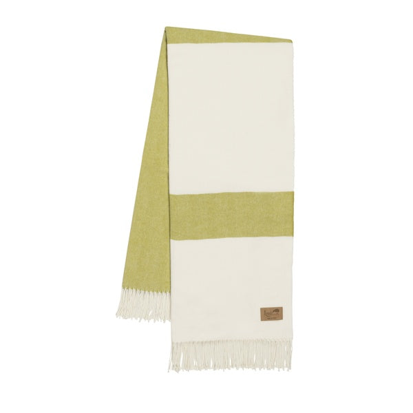 Lemongrass Sydney Herringbone Stripe Throw -51" W x 67" L