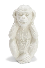 Hear No Evil Ceramic Monkey