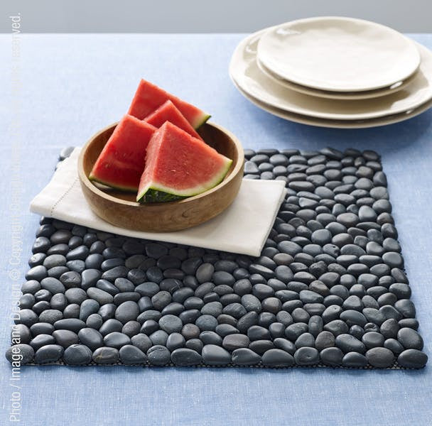 Beachstone Placemat - Black